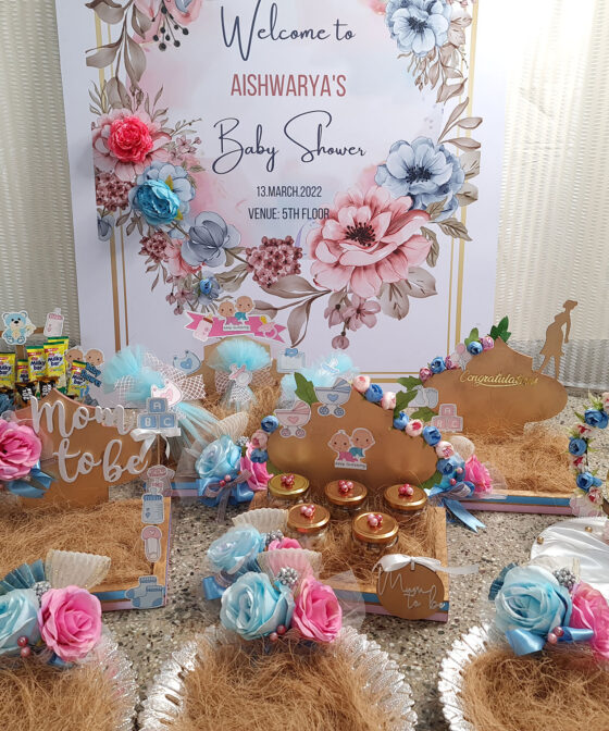 Baby-Shower-Gifts-Display-board-and-platters