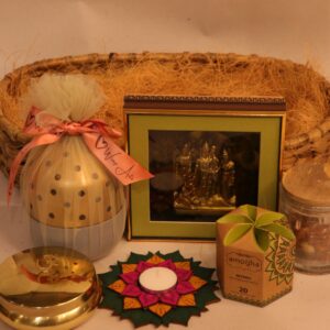 Festival Diwali Basket Hamper with Ram Sita Frame