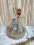 Silver Antique Diya Set