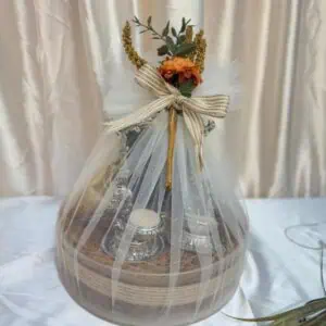 Silver Antique Diya Set