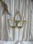 Elegant Leaf Hanging Decor - Handcrafted Festive Accent