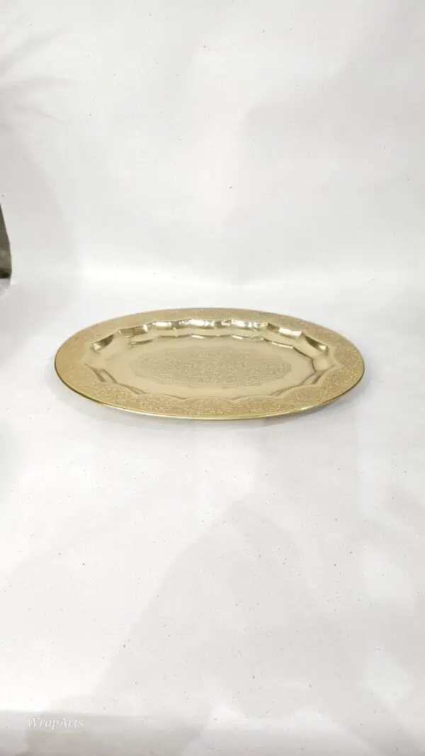 Brass Platter for Ugadi Gift Hampers | WrapArts