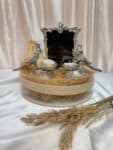 Silver Antique Diya Set