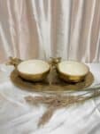 Elegant Brass Bowl Set with Decorative Tray-Premium Gift Hamper