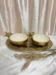 Elegant Brass Bowl Set with Decorative Tray-Premium Gift Hamper