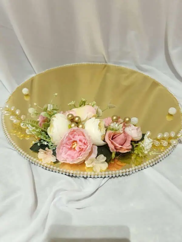 Handcrafted Aarathi Platter - Elegant Engagement Accessory