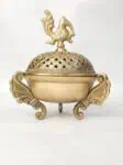 Handcrafted Brass Dhoop Stand-Traditional Festival Decor - Pooja Essentials