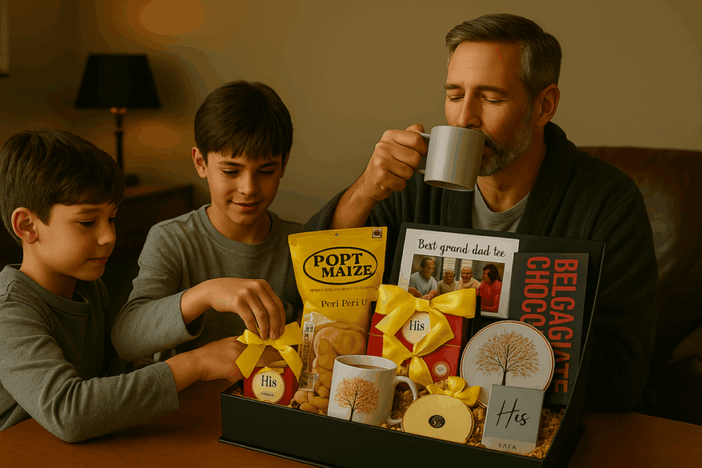 10+ Creative Father's Day Gift Ideas for Every Type of Dad – Personalized & Premium Options 1 Luxury Father's Day Gift Box with Snacks, Perfume & Mug for The Sophisticated Dads