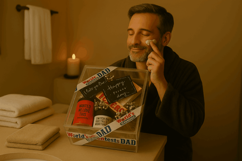 10+ Creative Father's Day Gift Ideas for Every Type of Dad – Personalized & Premium Options 2 Men’s Grooming and Treats Hamper for The Relaxation Lover - Father's Day Gift