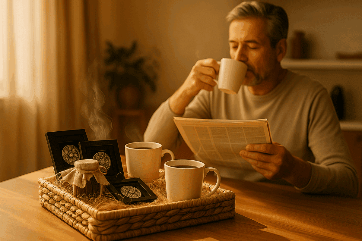 10+ Creative Father's Day Gift Ideas for Every Type of Dad – Personalized & Premium Options 5 Coffee Time Gift Box with Mugs & Tray for The Coffee Lover Dad - Father's Day Gift