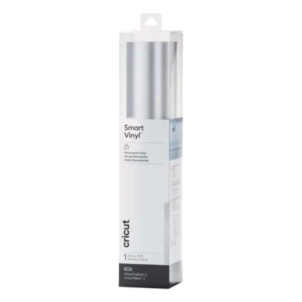 Cricut Smart Vinyl Silver-Permanent Adhesive Vinyl 33x91cm