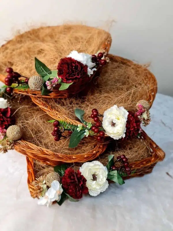 Handwoven Decorative Baskets - Set of 4