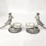 Parrot themed Twin Brass Diya for Ugadi Festive Decor | WrapArts