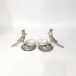 Parrot themed Twin Brass Diya for Ugadi Festive Decor | WrapArts