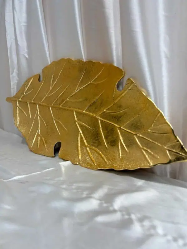 Decorative Big Leaf Serving Tray for Ugadi Gifting | WrapArts
