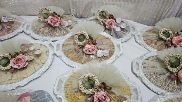 Decorated tray
