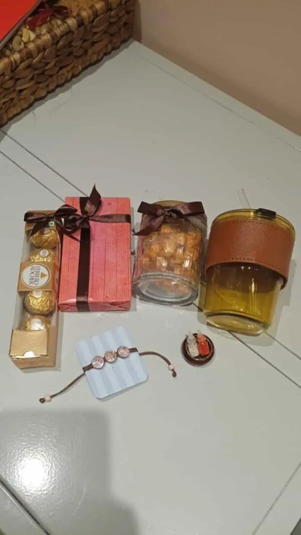 Rakhi Brown Basket - Unique Raksha Bandhan Gift Hamper | Rakhi Basket Gift