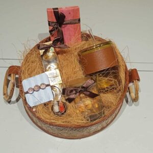 Rakhi Brown Basket - Unique Raksha Bandhan Gift Hamper | Rakhi Basket Gift