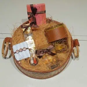 Rakhi Brown Basket - Unique Raksha Bandhan Gift Hamper | Rakhi Basket Gift