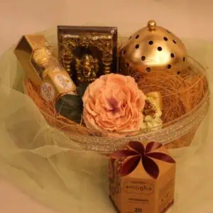 Elegant Diwali Gift Hamper with Ganesha Idol | WrapArts