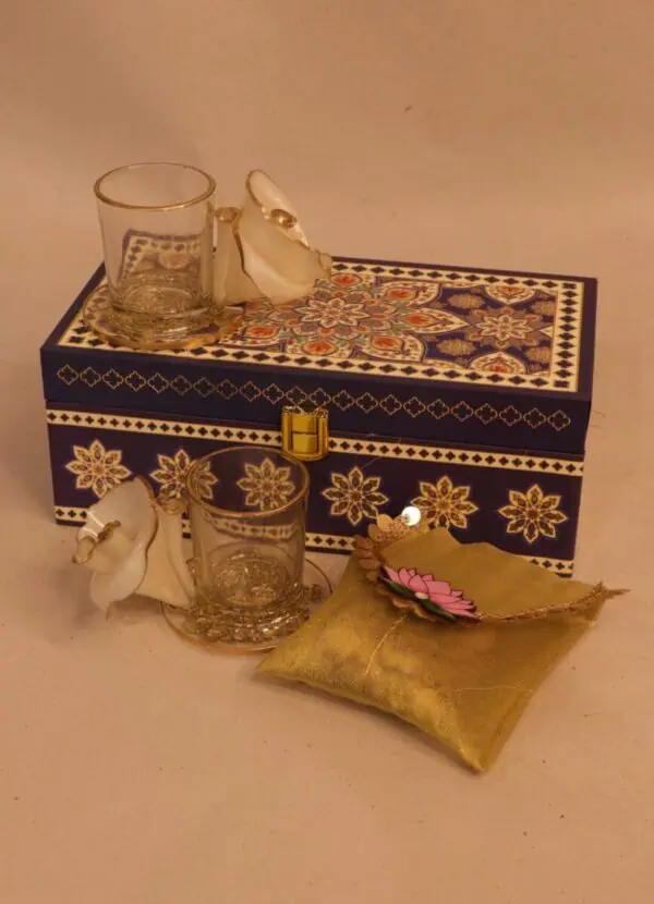 Royal Blue Diwali Gift Box | Premium Festive Packaging