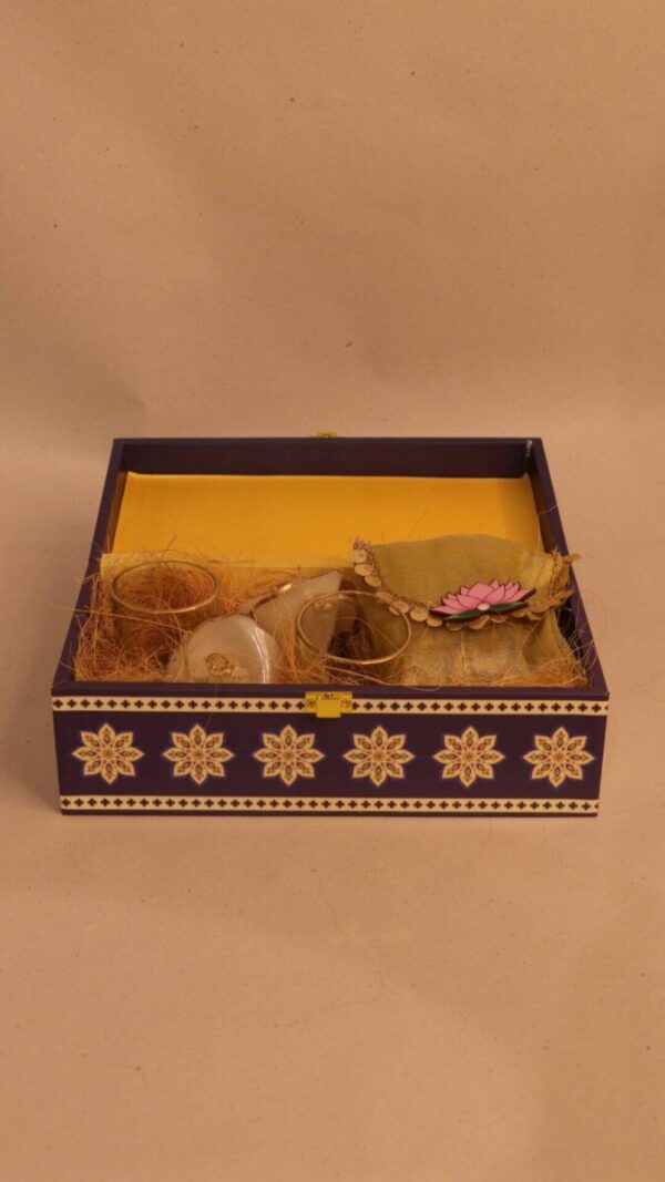 Royal Blue Diwali Gift Box | Premium Festive Packaging