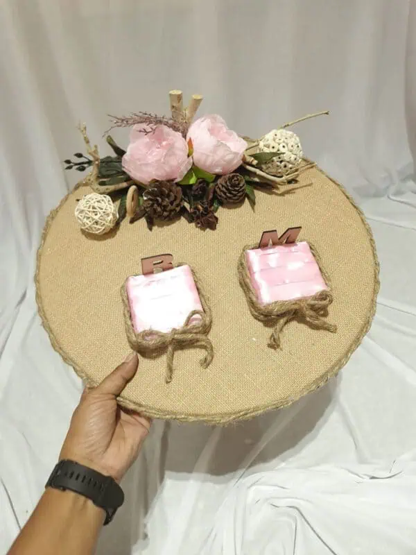 Ring Platter - Rustic Pink
