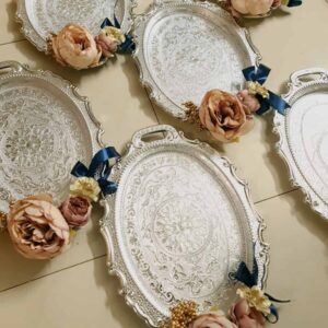 Silver Gift Tray - Set of 6
