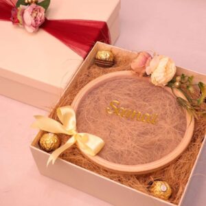 Valentine's Day Custom Name Plate Gift with Ferrero | WrapArts