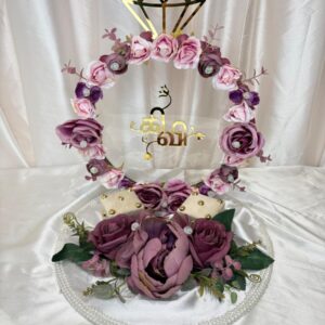 Purple Ring Platter – Elegant, Customizable & Courier-Friendly