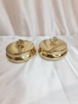Premium Brass Metal OM Jar - Set of 2