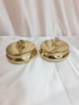 Premium Brass Metal OM Jar - Set of 2