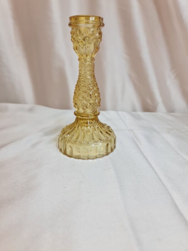 Elegant Glass Candle Holders - set of 2