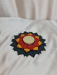 Rangoli Lotus Diyas for Home decor - Set of 2