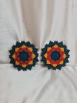 Rangoli Lotus Diyas for Home decor - Set of 2